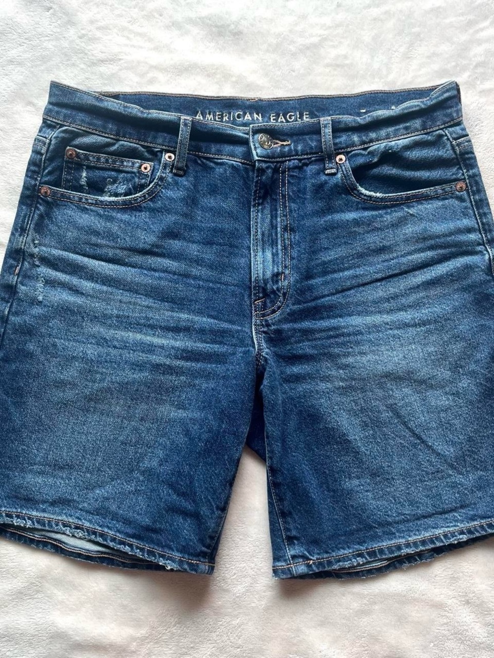 American Eagle Outfitters Men's Blue Denim Jean Shorts